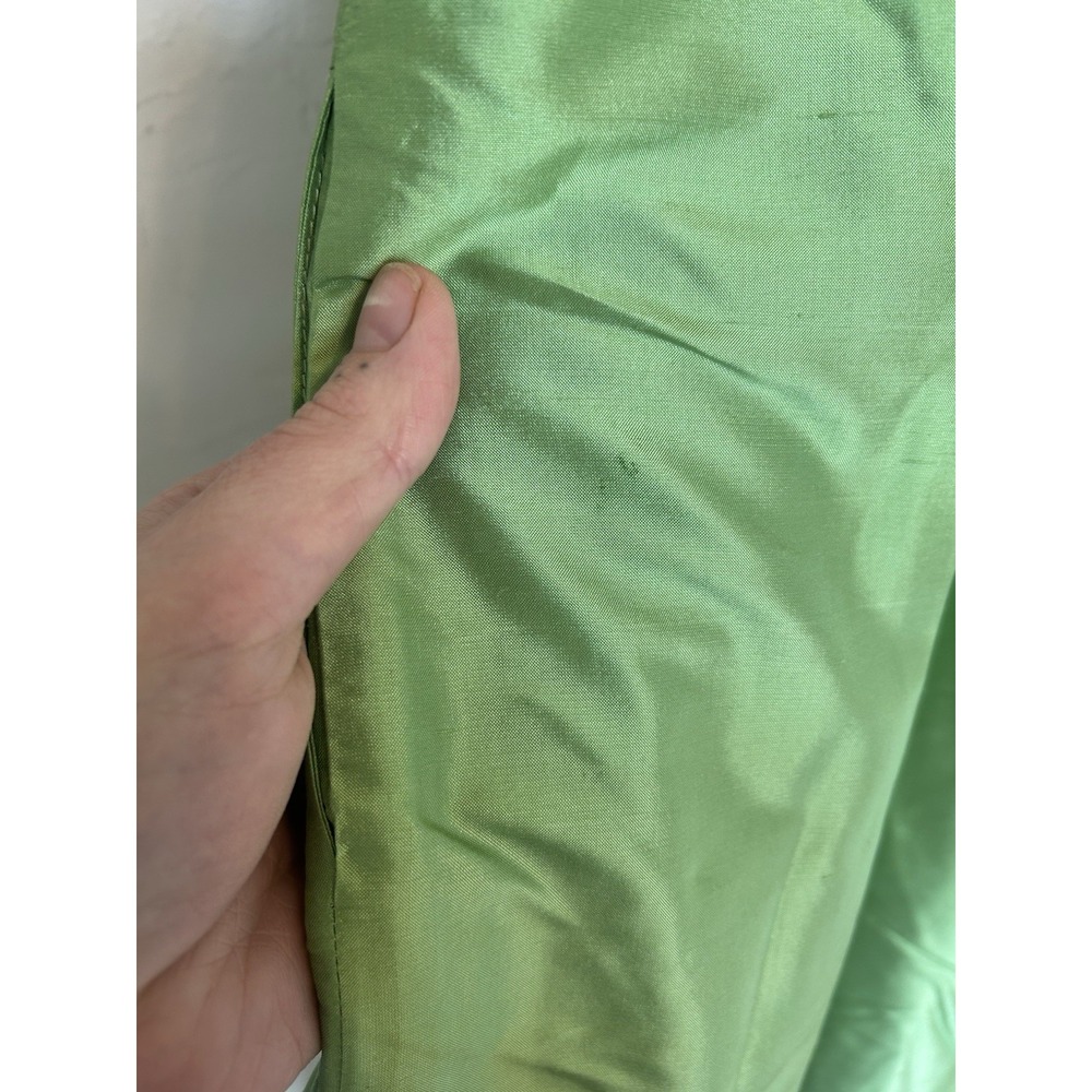 Jenny Yoo Collection Silk Satin Dress Green 4 Party Formal Hoco Boning Retro - Picture 5 of 9